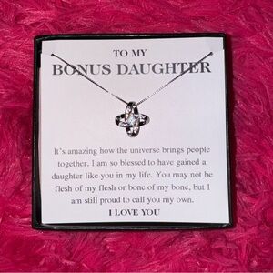 Bonus Daughter Silver Necklace
